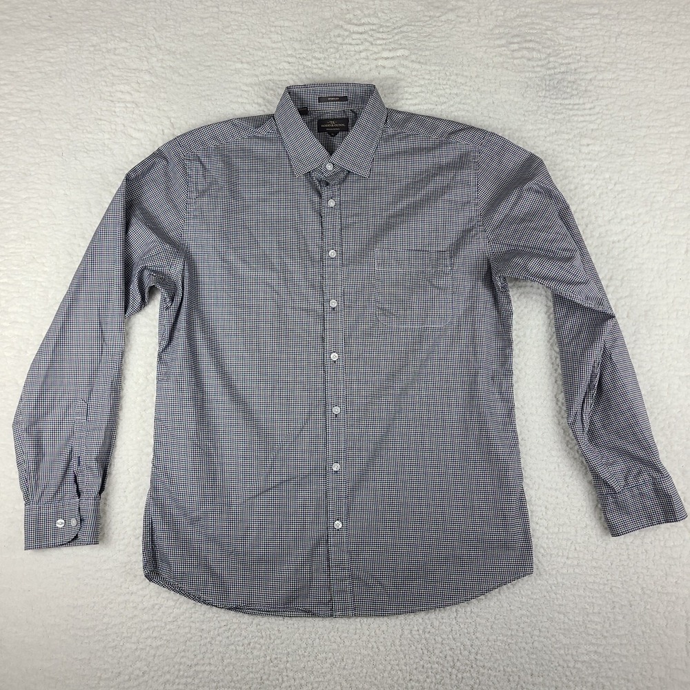 Rodd Gunn Dress Shirt Mens‎ XL Multi Color Mini Check Sports Fit Button Up